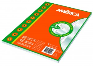 AMERICA REPUESTO Nº3 x 48hj CUADRICULADO